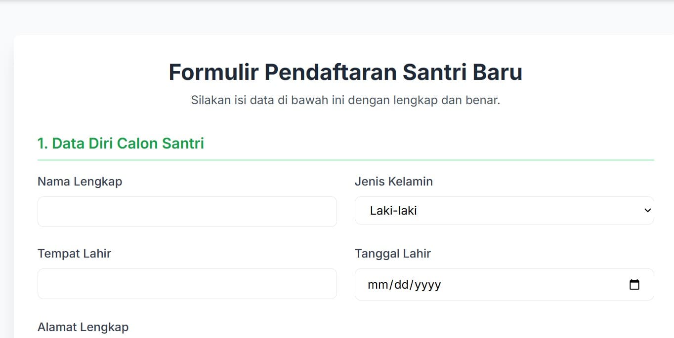 Thumbnail for Aplikasi Pendaftaran Santri Baru